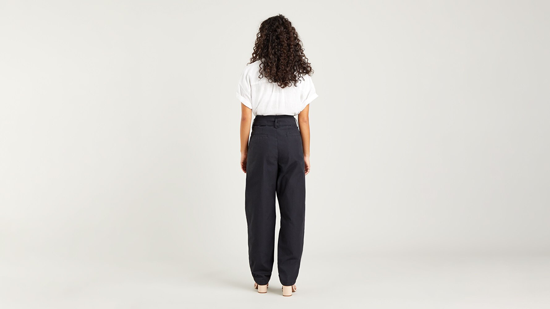 Tailor Yüksek Bel Taper Kadın Jean Pantolon-Soft Structure Caviar