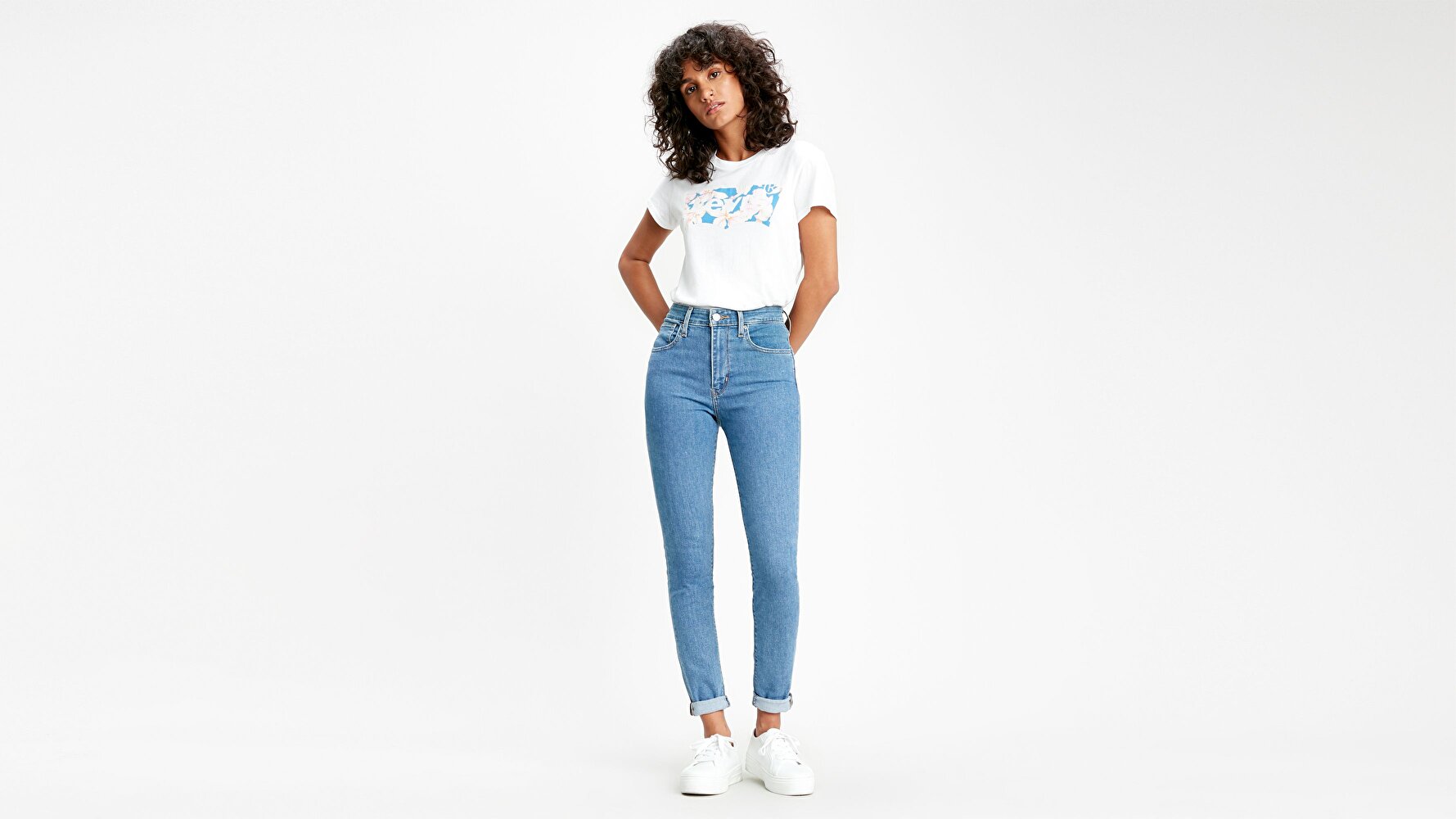 721 Yüksel Bel Skinny Fit Kadın Jean Pantolon-Los Angeles Rocks