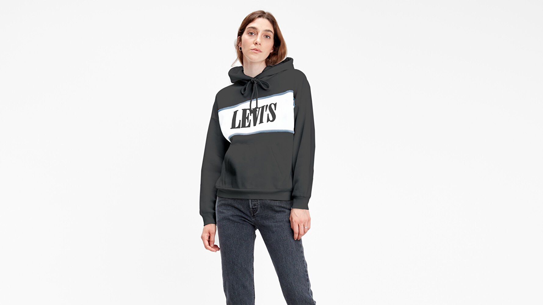 Cameron Hoodie Levi Chest Çok renkli Kadın Kapüşonlu Sweatshirt