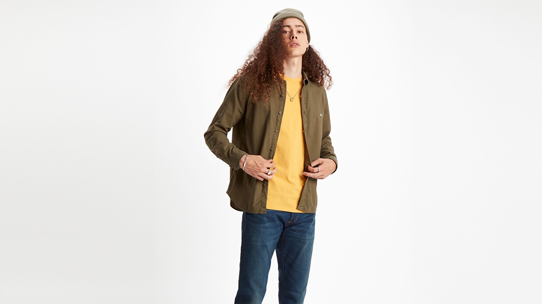 Ls Battery Hm Shirt Slim Yeşil Erkek Gömlek