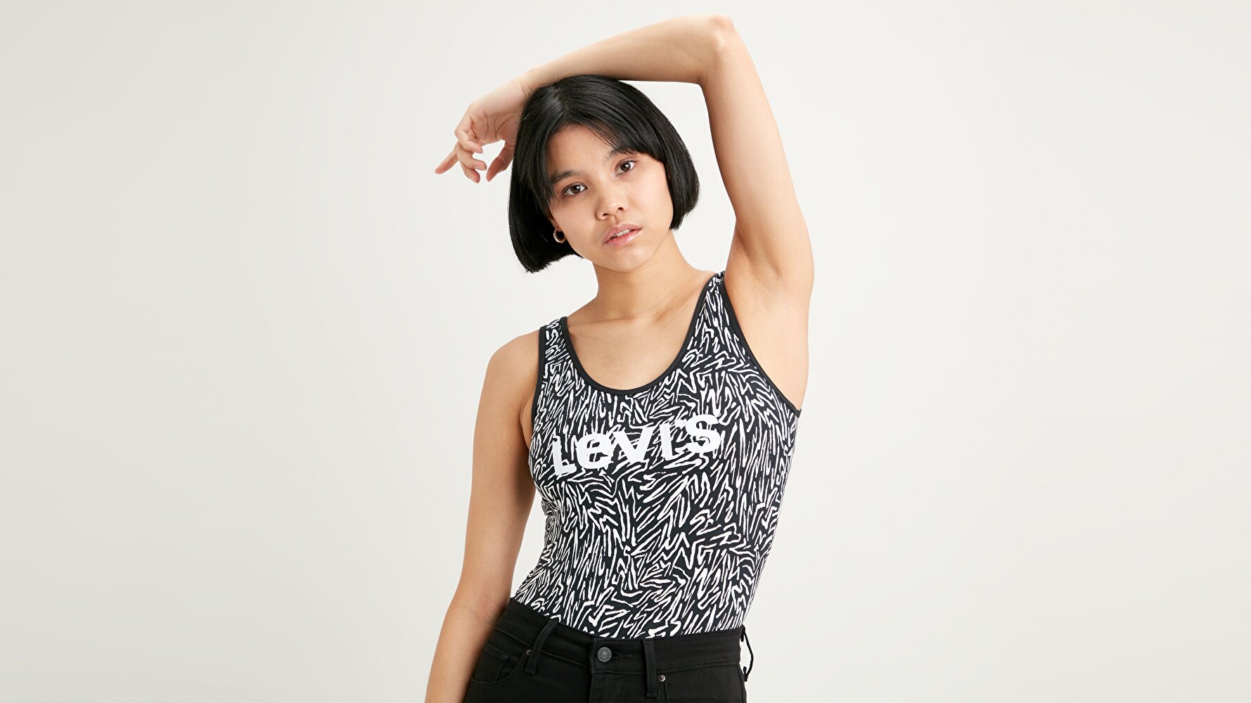 Graphic Bodysuit Fun Zebra Siyah Kadın Bodysuit