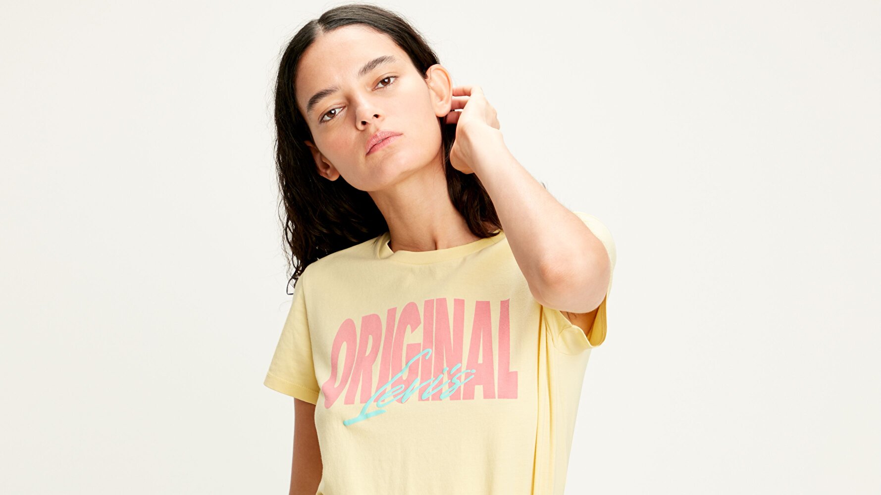 The Perfect Tee Original Pale Sarı Kadın Tişört