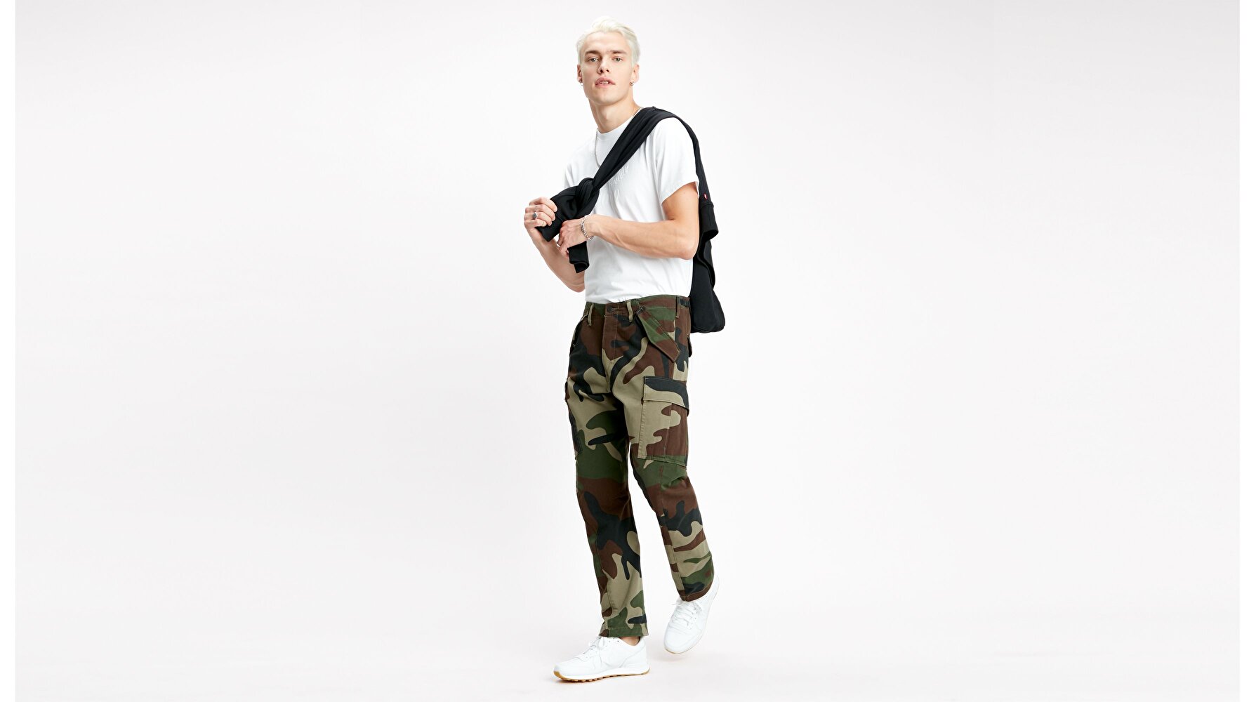 Engineered Erkek Kargo Pantolon-Aldencamo Demitasste Lej