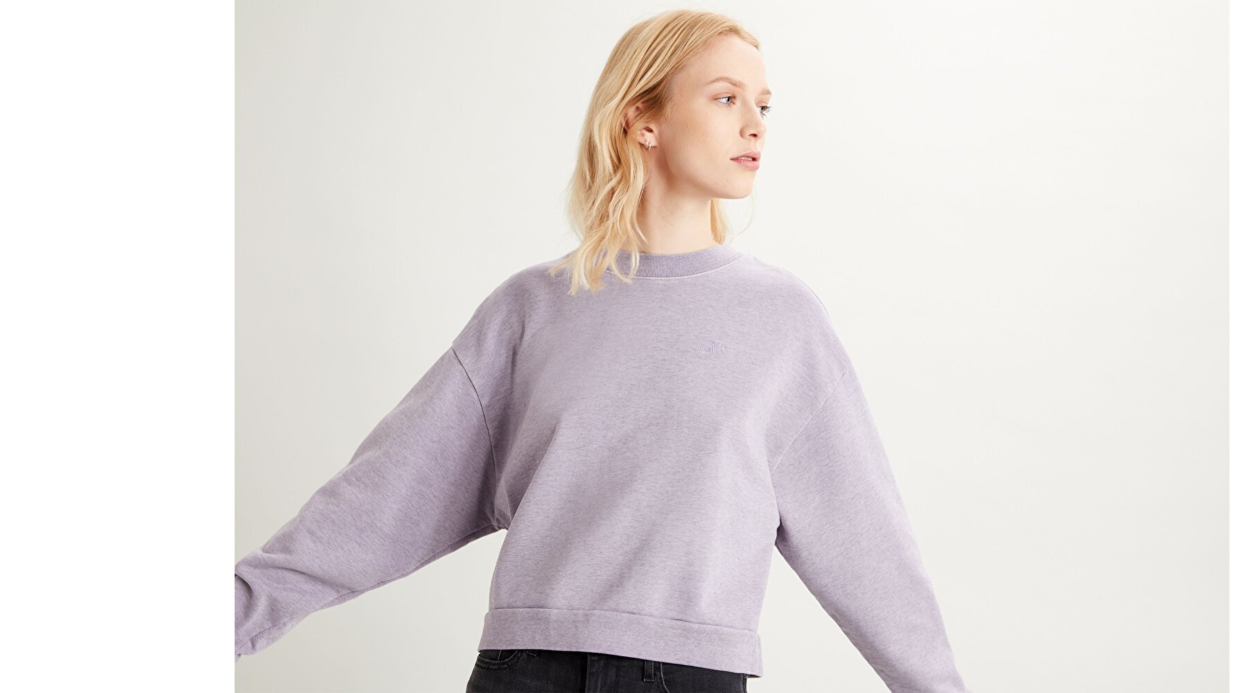 Diana Crew Frost Garment Mor Kadın Sweatshirt