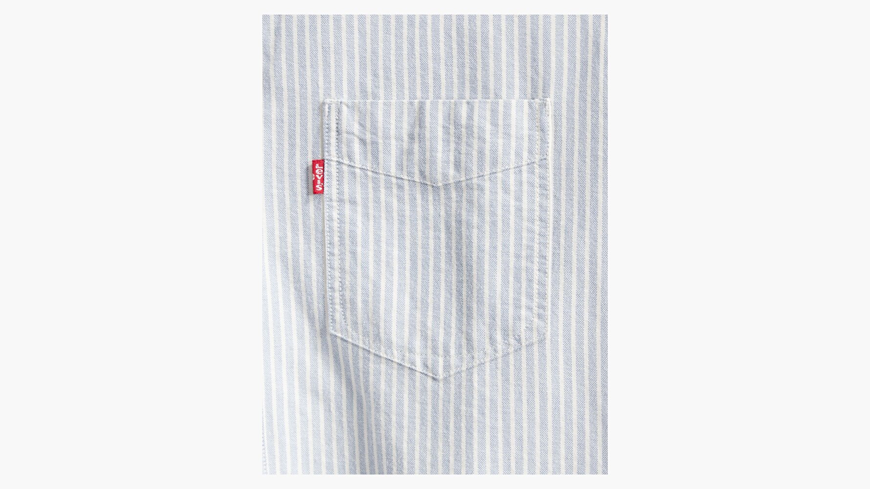 Sunset 1 Pocket Standard Amelie Stripe Mavi Erkek Gömlek