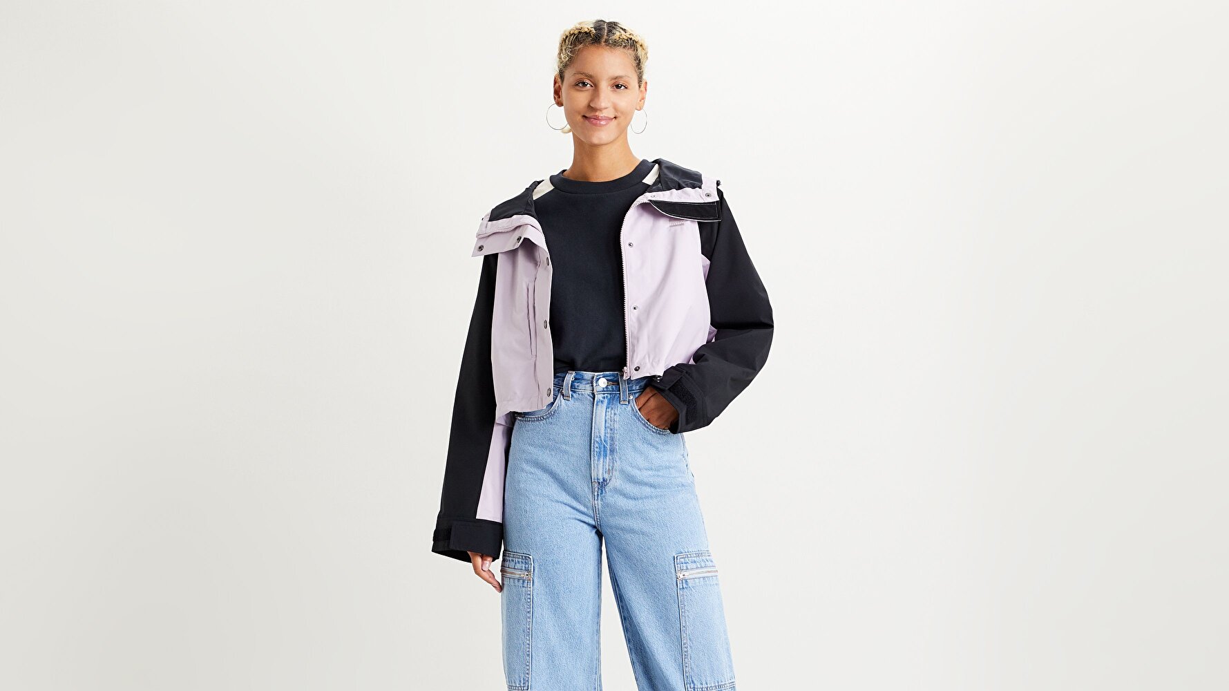 Elliot Cropped Shell Lavender Frost Kadın Ceket
