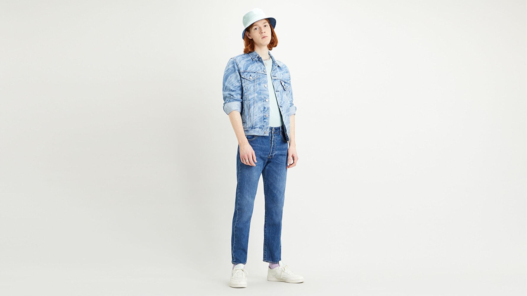 501® '93 Cropped Erkek Jean Pantolon-Bleu Eyes Night
