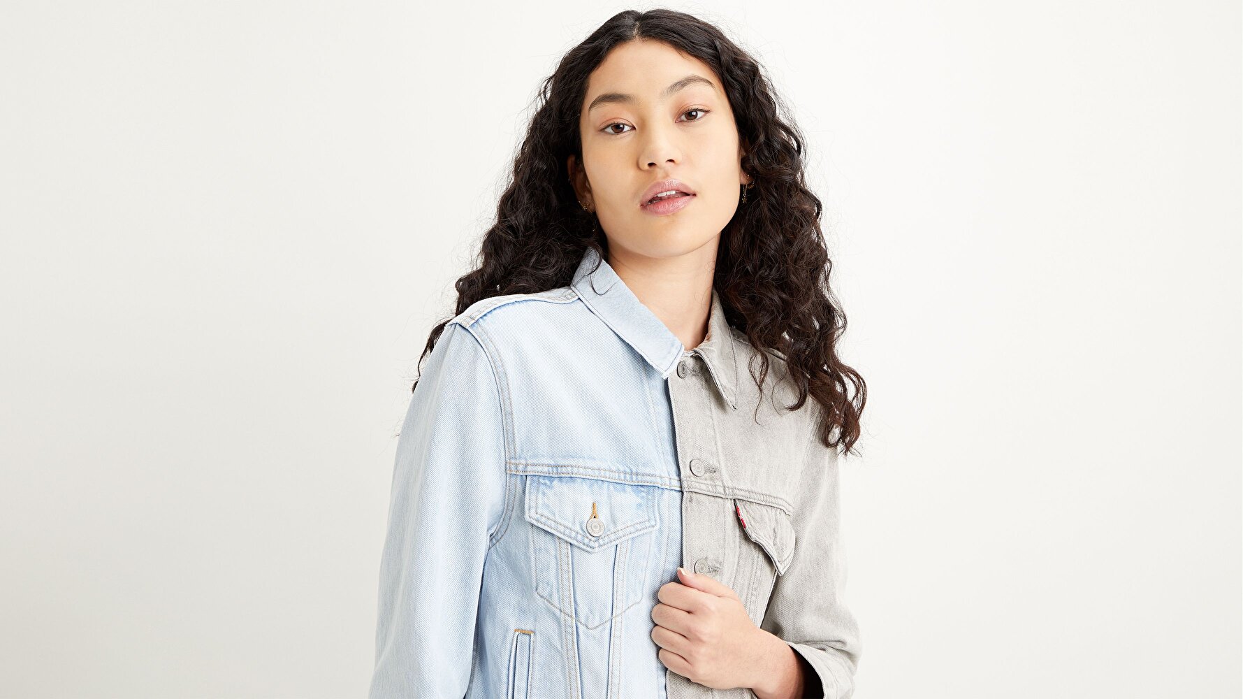 Ex-Boyfriend Trucker Ice Block Gri Kadın Trucker