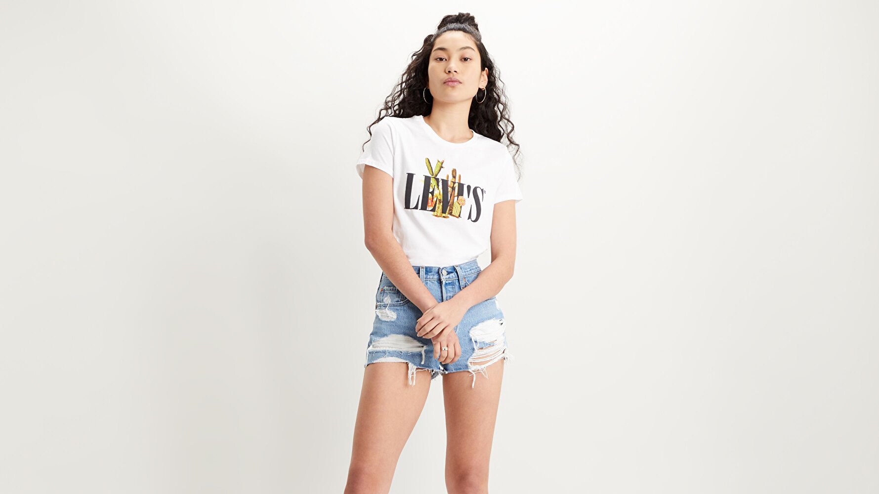 The Perfect Tee Serif With Beyaz Kadın Tişört