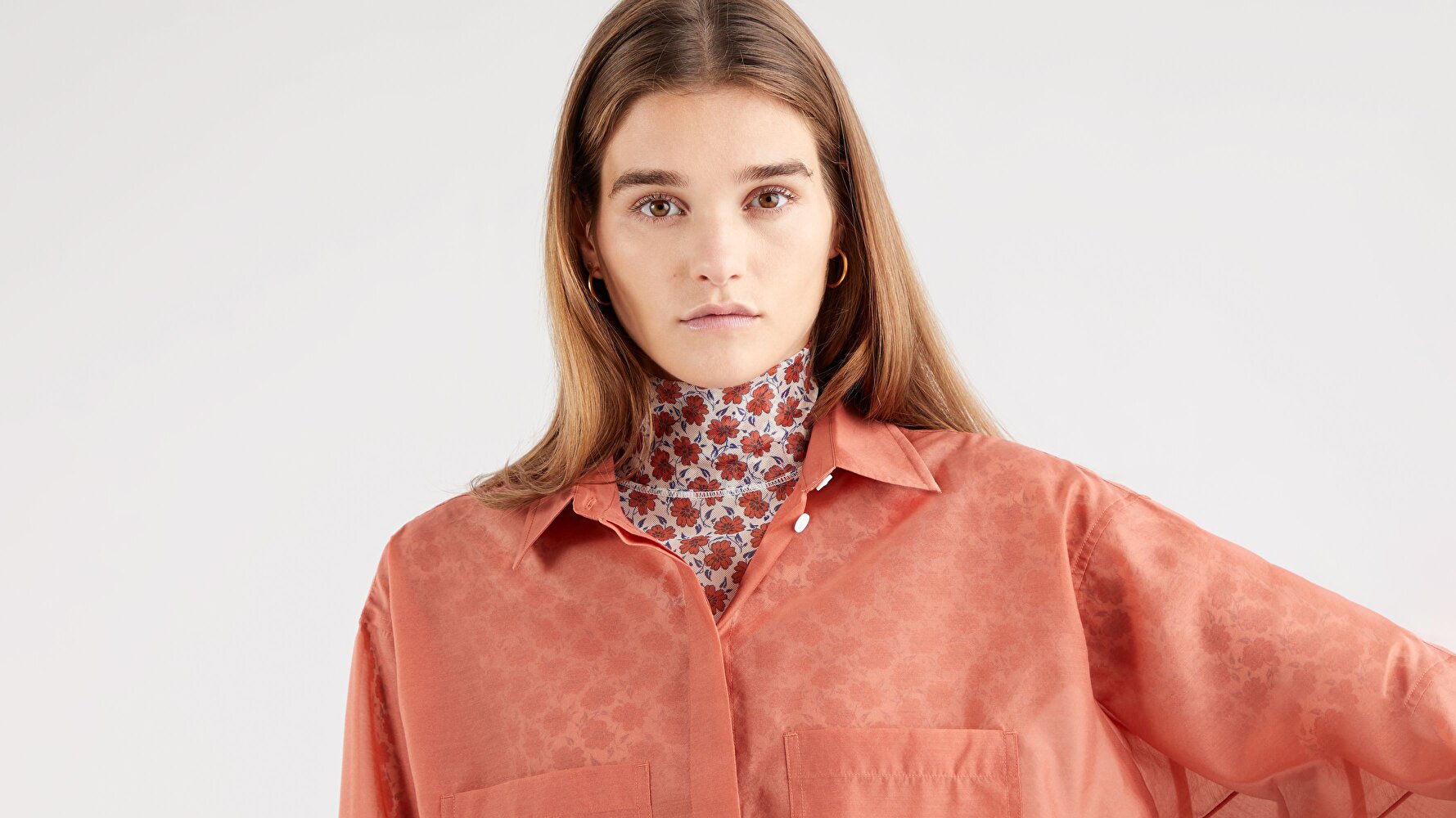 Eunice Utility Shirt Aragon Kırmızı Kadın Gömlek