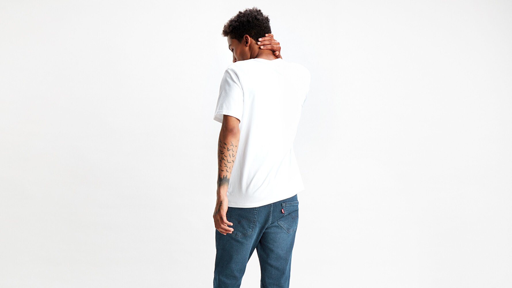 Relaxed Graphic Tee 90'S Serif Beyaz Erkek Tişört