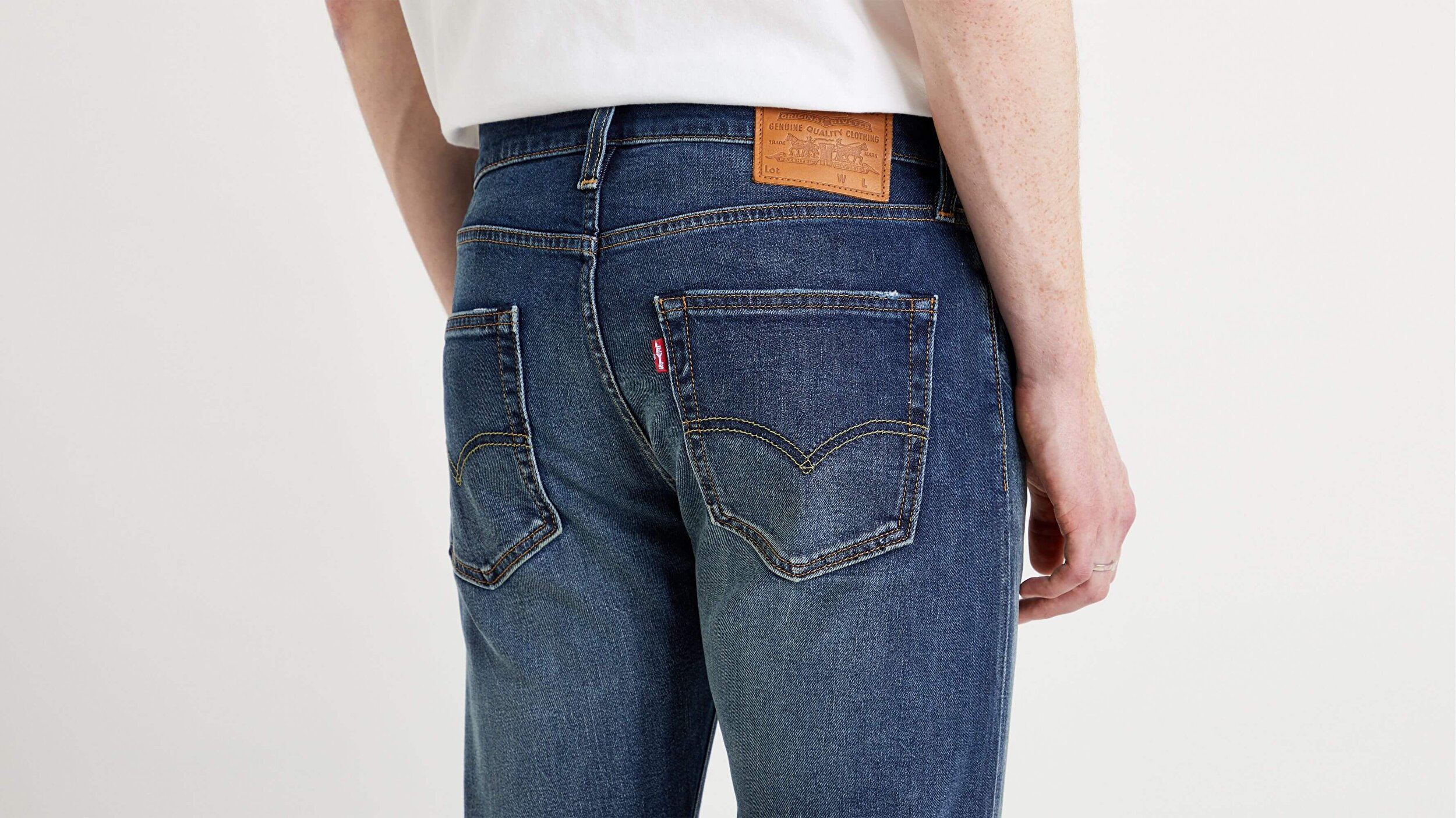 Levi S 512 Slim Taper Erkek Jean Pantolon Red Med Indigo Worn In Levis