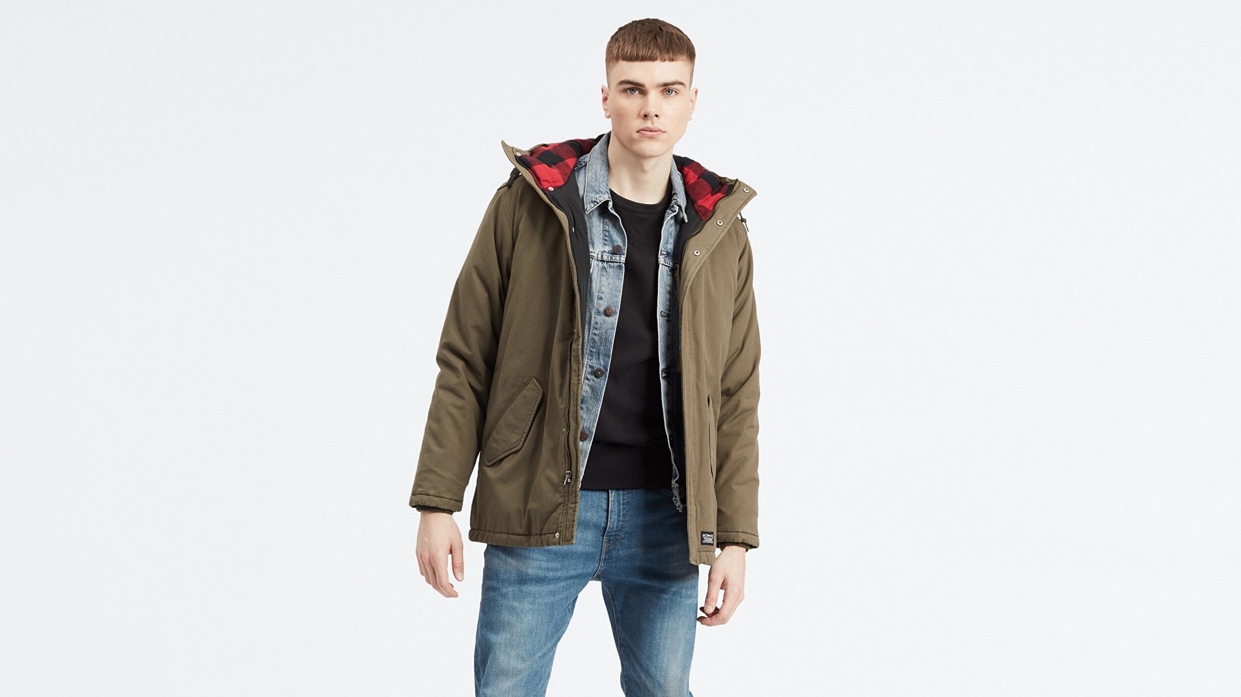 Levi S Thermore Padded Parka Yesil Erkek Ceket Yesil Levis