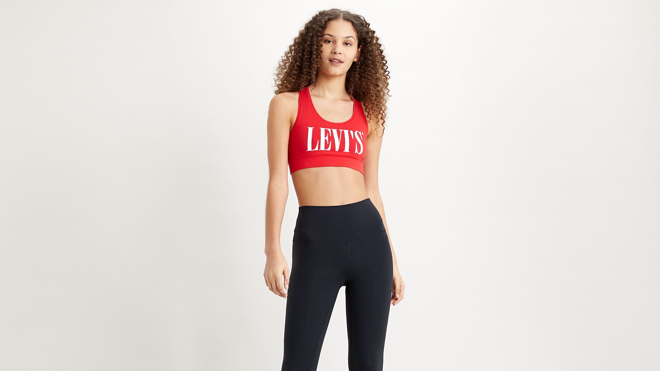 Levi S Logo Sports Bra Kirmizi Kadin Spor Sutyeni Kirmizi Levis
