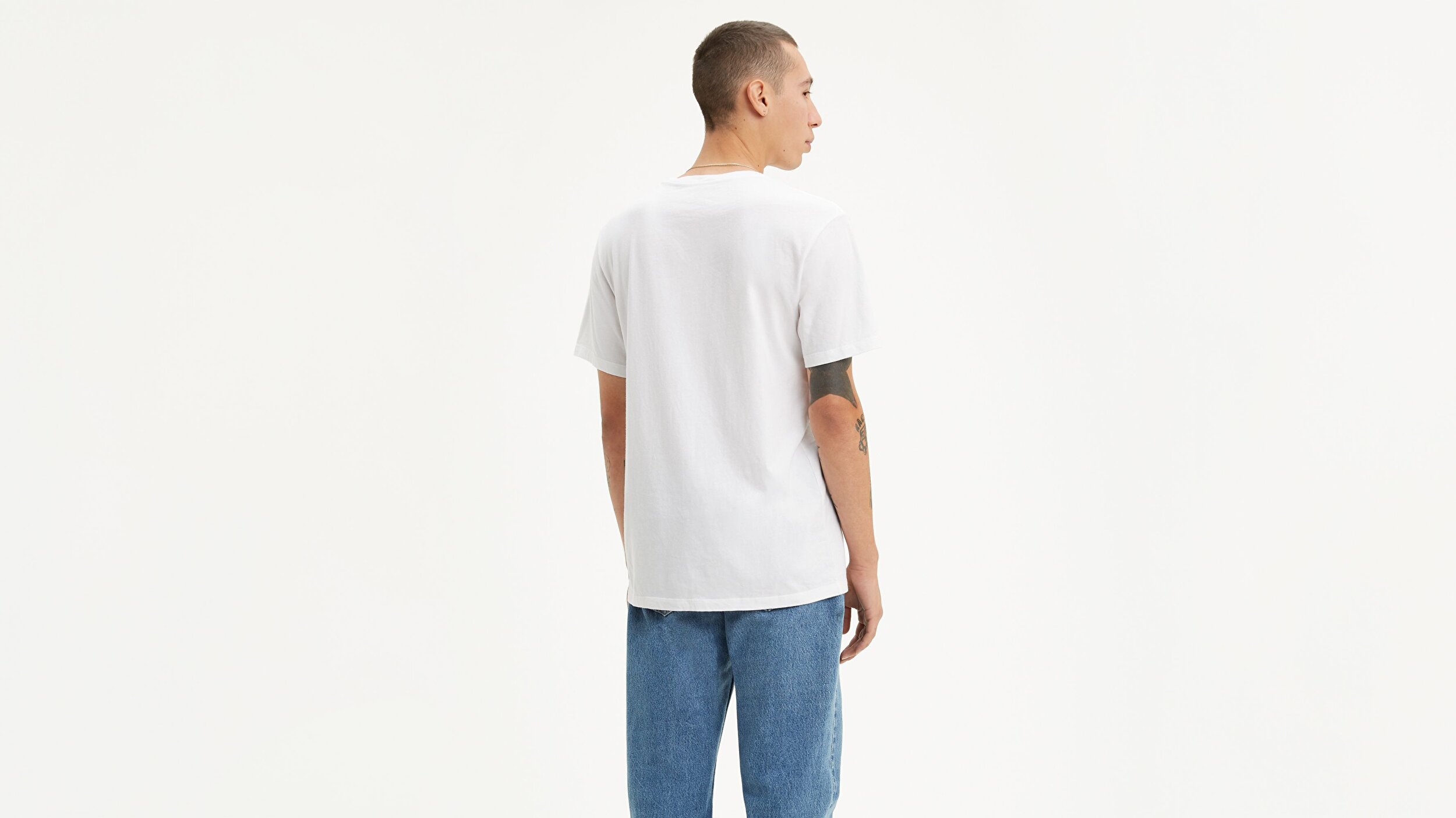 Levi S Housemark Graphic Tee Hm Ssnl Beyaz Erkek Tisort Beyaz Levis