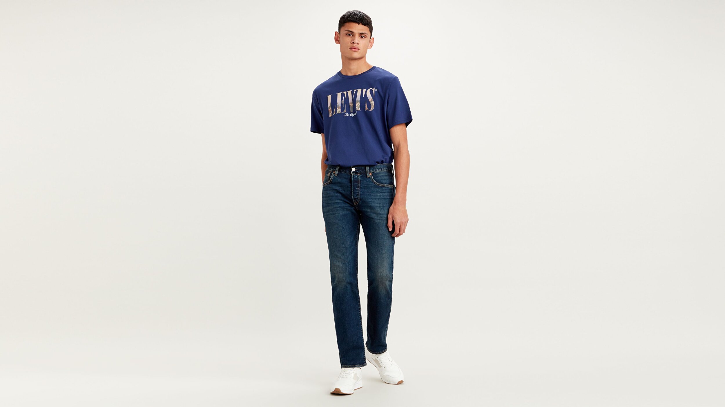 Levi S 501 Original Fit Erkek Jean Pantolon Block Crusher Mavi Levis