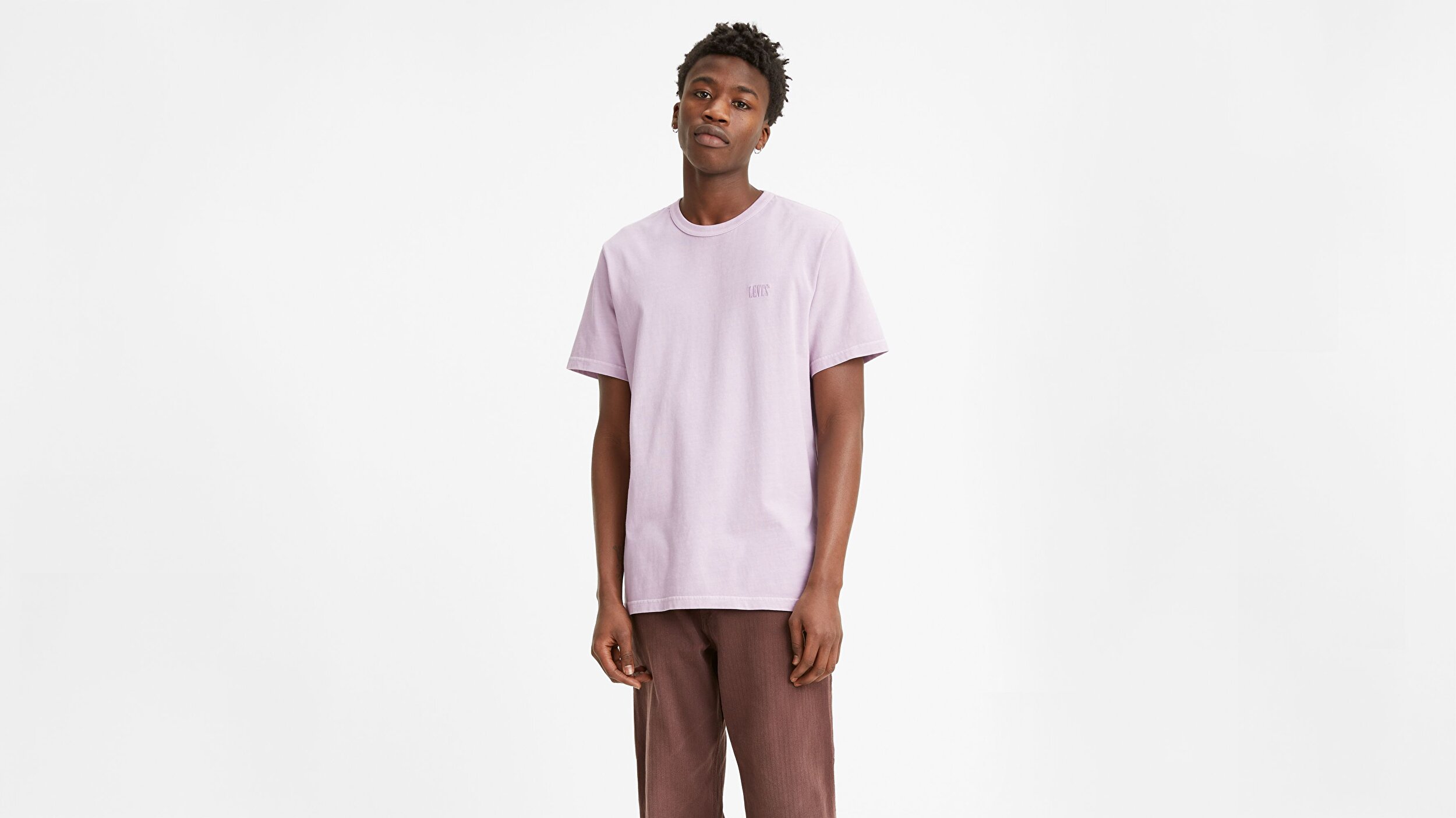 Levi S Authentic Crewneck Tee Serif Garment Kirmizi Erkek Tisort Kirmizi Levis