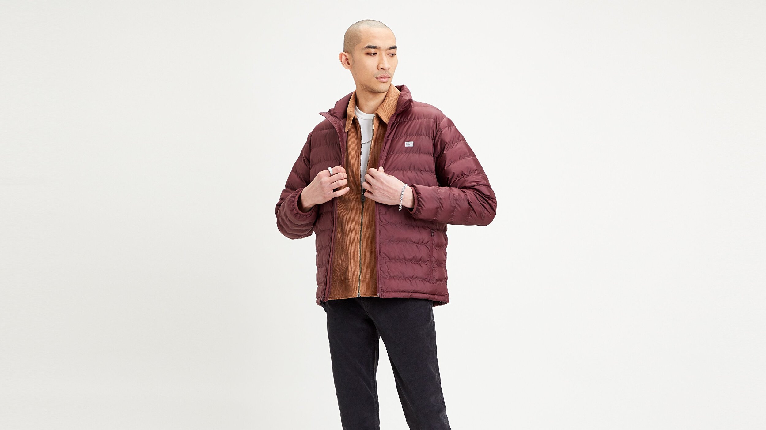 Levi S Presidio Packable Jacket Sassafras Kirmizi Erkek Ceket Kirmizi Levis