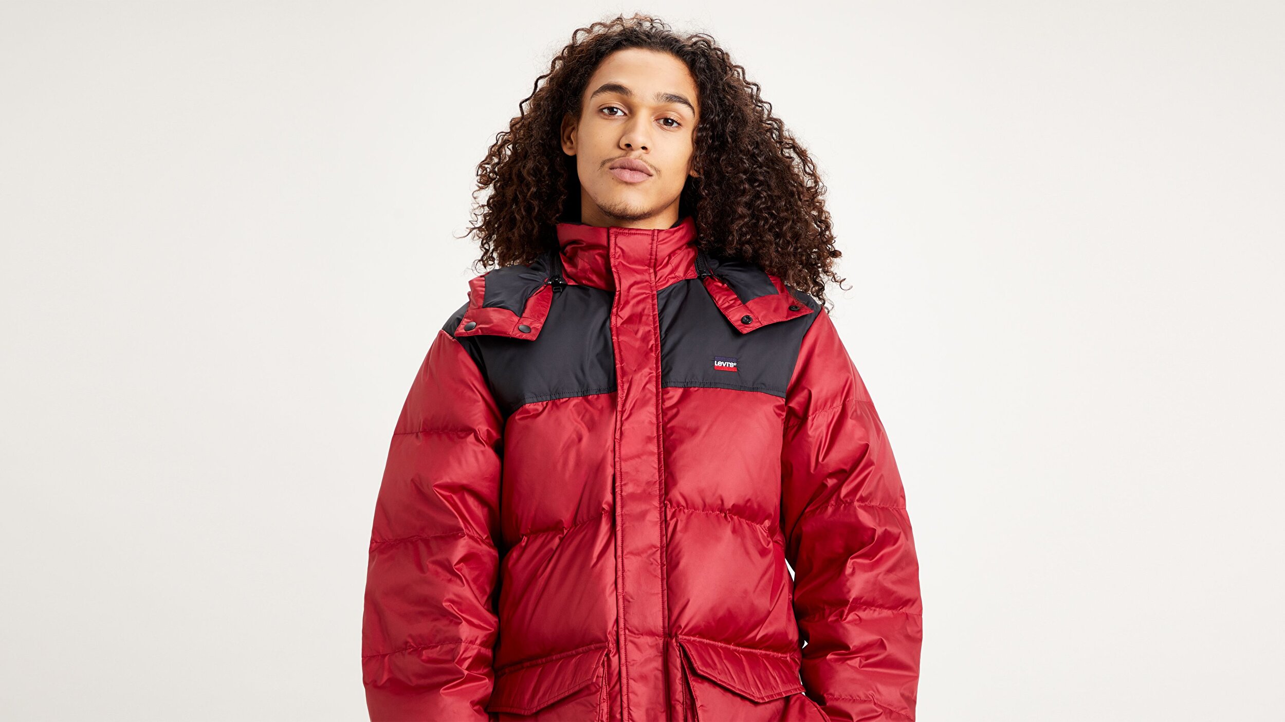 Levi S Fillmore Mid Parka Biking Kirmizi Erkek Ceket Kirmizi Levis