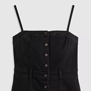 Denim Bustier Elbise