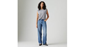 Baggy Dad Kadın Jean Pantolon - Heavy Check