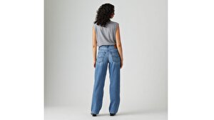 Baggy Dad Kadın Jean Pantolon - Heavy Check