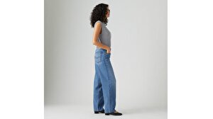Baggy Dad Kadın Jean Pantolon - Heavy Check