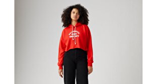 Graphic Leo Cropped Hoodie