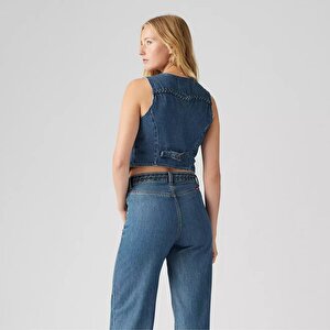 Braided Denim Yelek