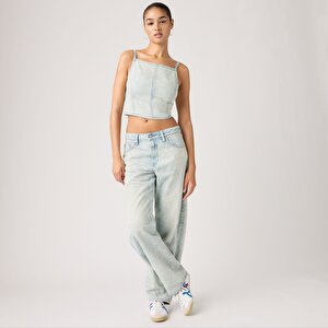 Baggy Dad Barrel Kadın Jean Pantolon - Cielito Lindo Acid