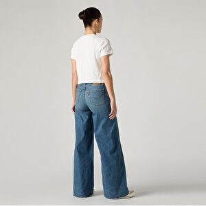 728 High Rise Wide Leg Kadın Jean Pantolon - Quiet Cool