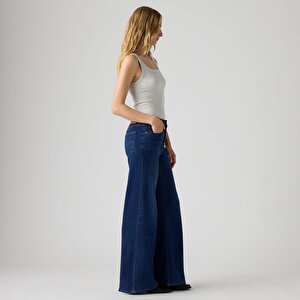 728™ High Rise Wide Leg Kadın Jean Pantolon - Blue Dark