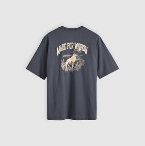Workwear Graphic Bisiklet Yaka Tişört