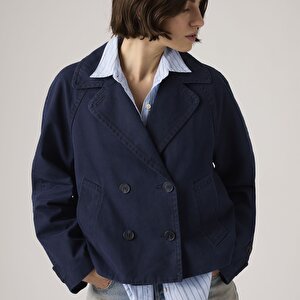 Bree Cropped Swing Trench Ceket Mont