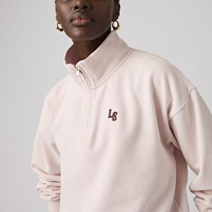 Graphic Vintage Boxy 1/4 Quarter-Zip Sweatshirt