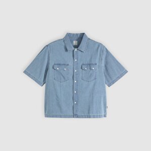 Boxy Western Lightweight Kısa Kollu Gömlek
