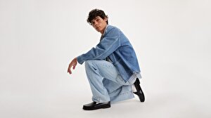 568™ Loose Straight Lightweight Linen+ Denim Erkek Jean Pantolon - Varsity Academia
