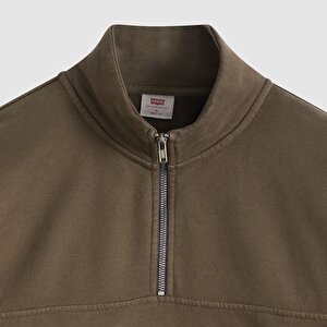 Boxy Quarter Zip Sweatshirt