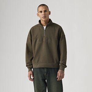 Boxy Quarter Zip Sweatshirt