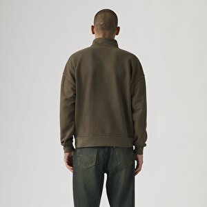 Boxy Quarter Zip Sweatshirt