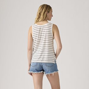Lori Scoop Keten Karışımlı Tank Top