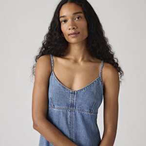 90's Denim Slip Elbise