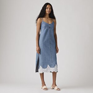 90's Denim Slip Elbise