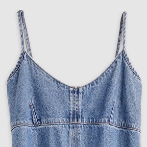 90's Denim Slip Elbise