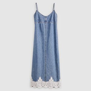 90's Denim Slip Elbise