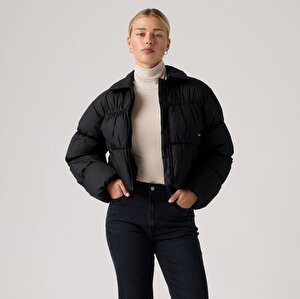 Presley Cropped Collared Puffer Mont
