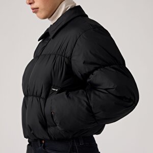Presley Cropped Collared Puffer Mont