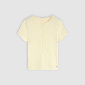 Dry Goods Pointelle Kısa Kollu Henley Tişört