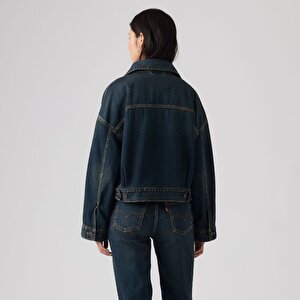 Loose Crop Trucker Ceket