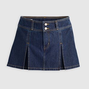 Inverted Pleat Mini Etek